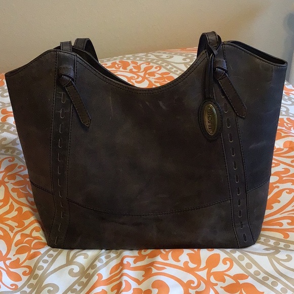 Born Handbags - Born distressed leather tote purse